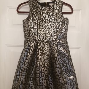 Silver leopard Print dress